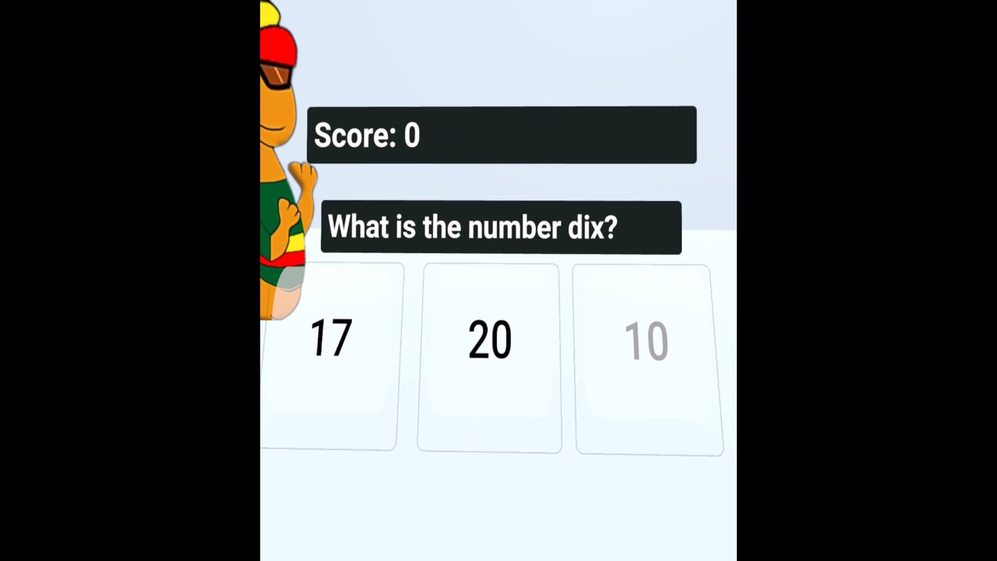 #3. French Number Song Game VR (Meta) بواسطة: Cpucat Studios