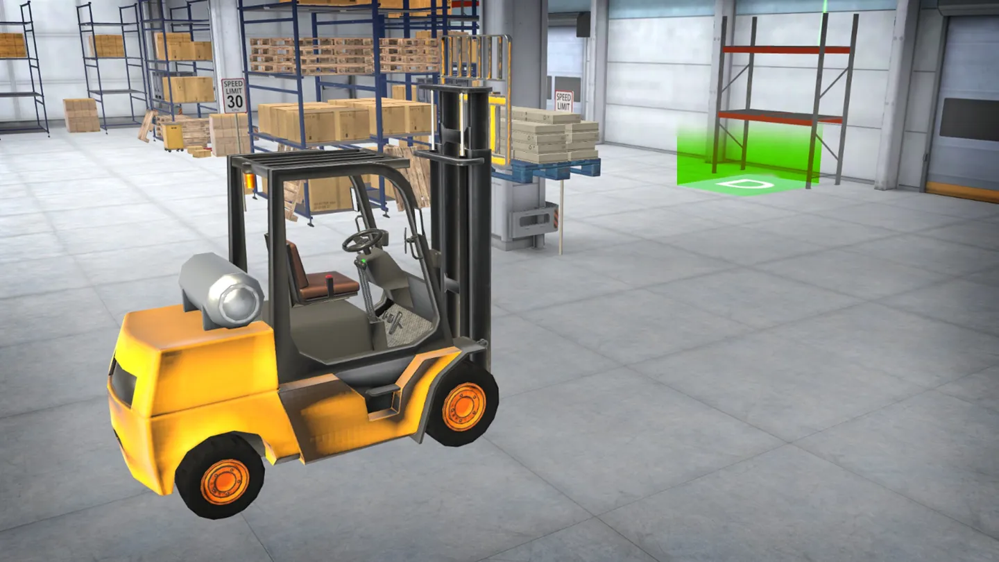 #2. Forklift Simulator VR - Realistic Fork lifter Operator (Meta) โดย: Rebel Game Studio