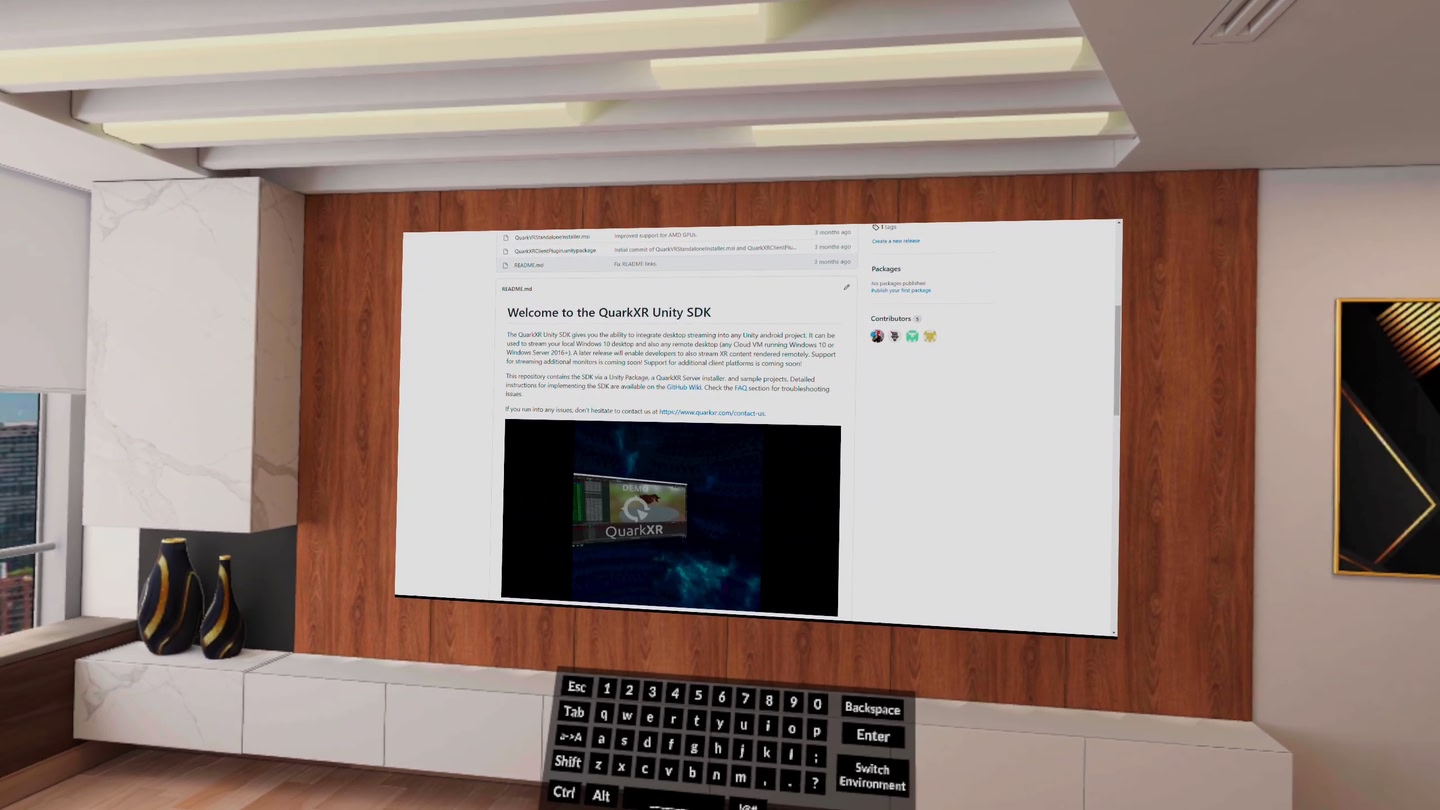 #5. Control Room (Meta) Podle: QuarkXR
