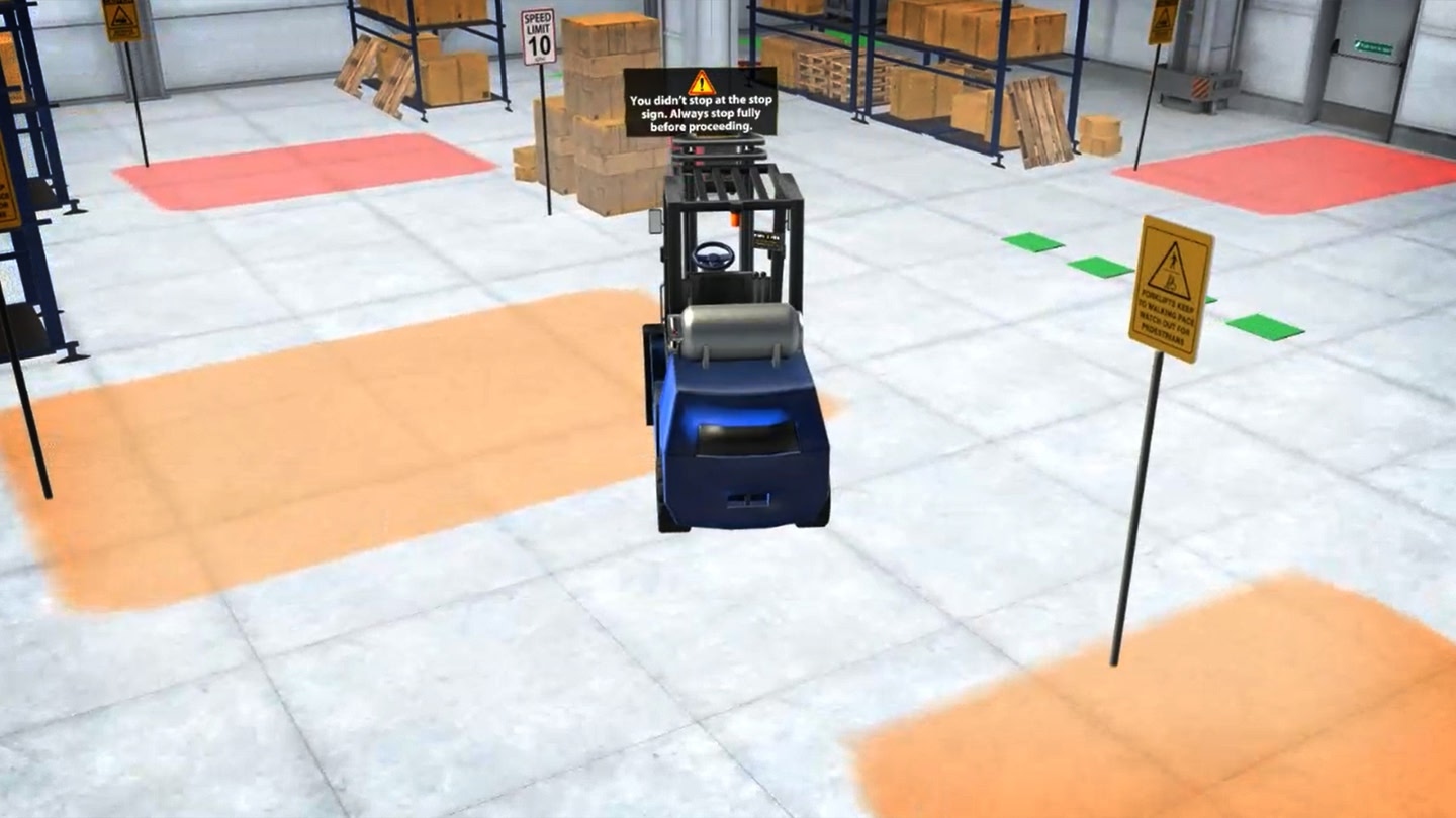 #3. Forklift Simulator VR - Realistic Fork lifter Operator (Meta) 게시자: Rebel Game Studio