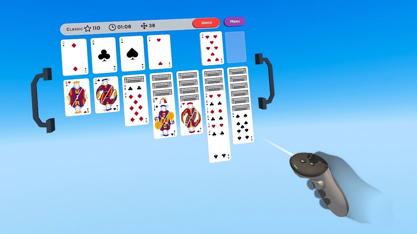 #4. Solitaire VR (Meta) بواسطة: EVG Publishing