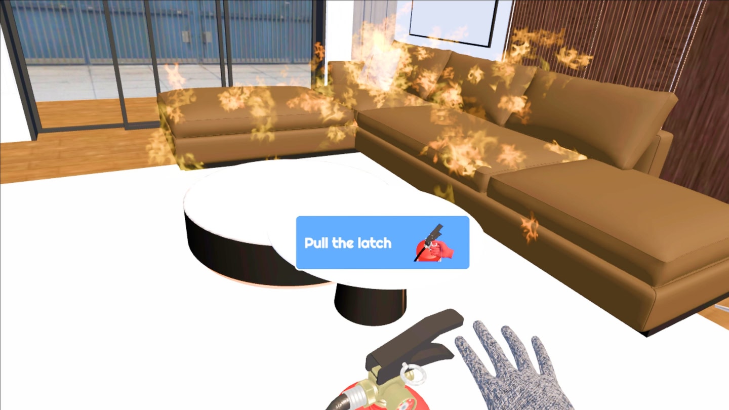 #2. Fire Fighting: Apartment Living Room (Meta) بواسطة: VRTech Studio