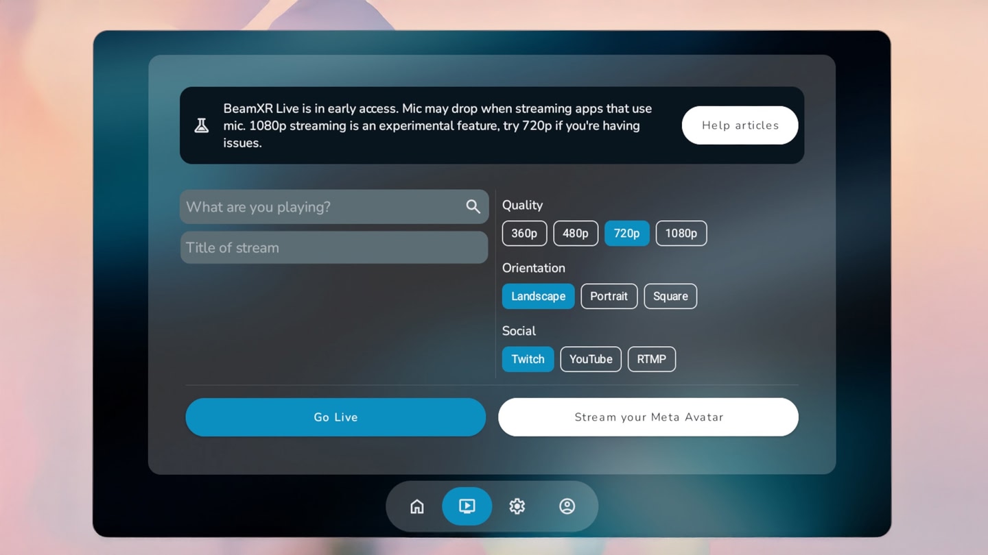 #6. BeamXR Live - Stream to Socials (Meta) By: BeamXR