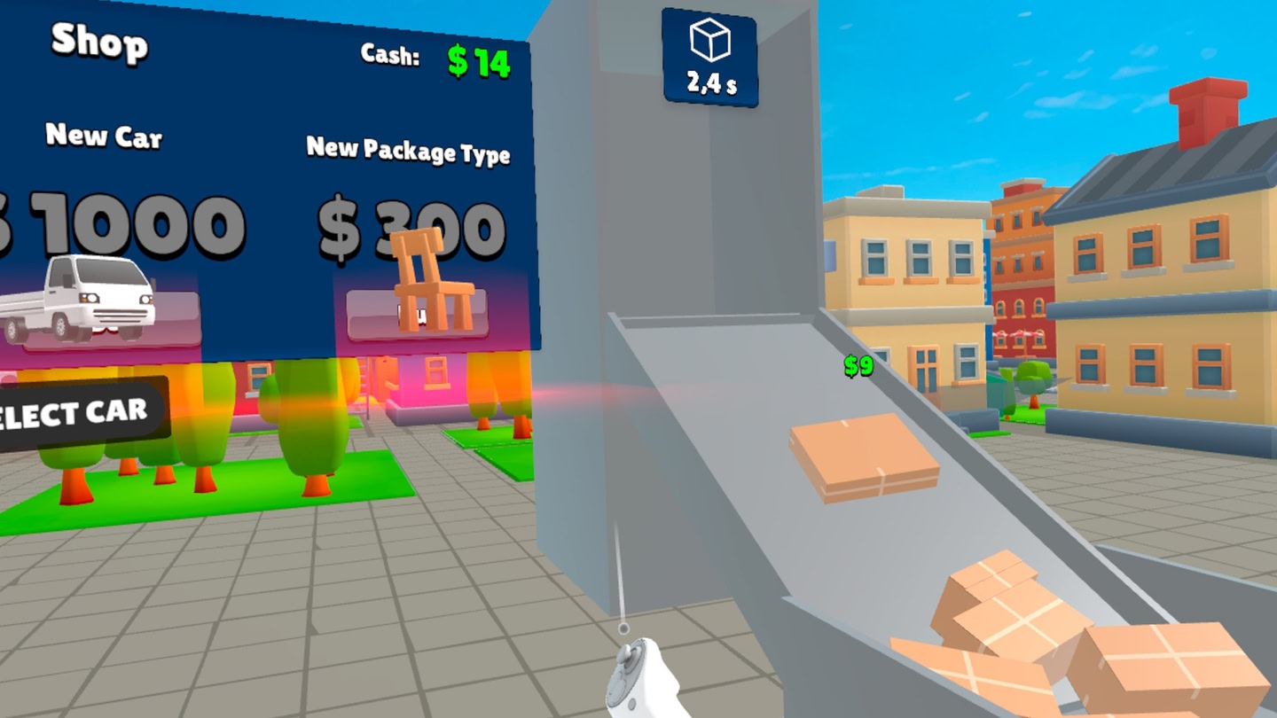 #3. VR Delivery Tycoon (Meta) 由: LudosLabs