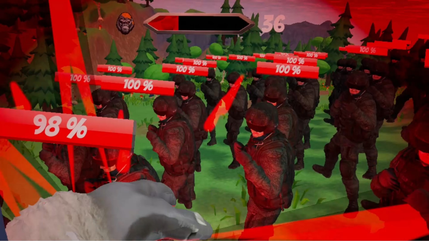 #5. Gorilla vs 100 Men (Meta) De: Richard - Amir - Vijay - Michael - Julian - Javed -