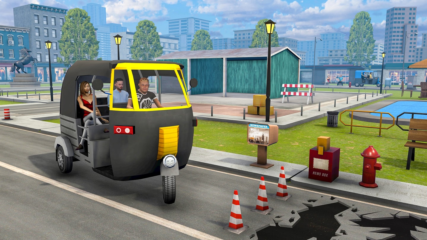 #6. Tuk Tuk Auto Rickshaw Driving (Meta) Podle: FLAG GAME STUDIO