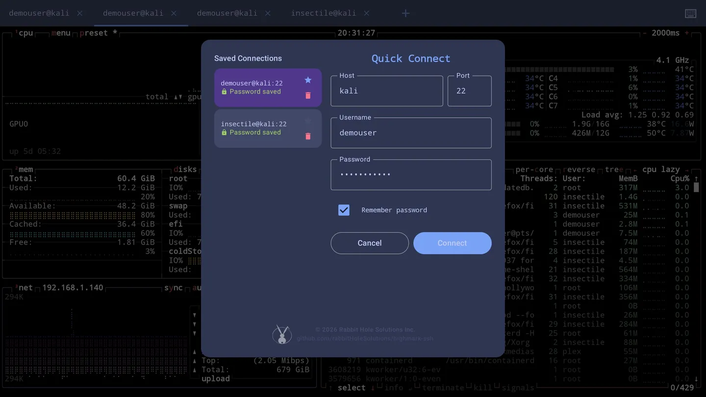 #2. Highmark SSH (Meta) di: Rabbit Hole Solutions Inc