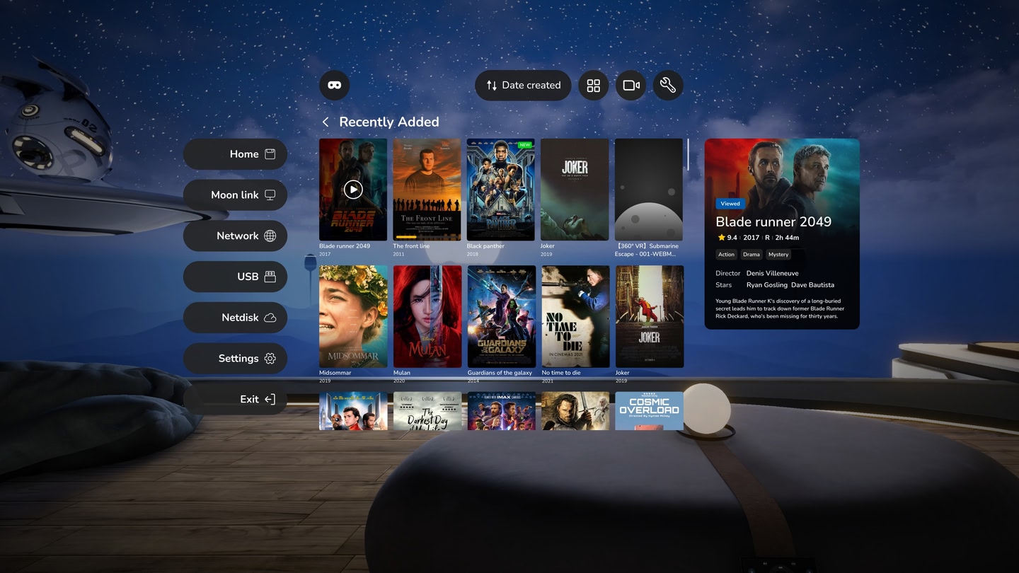 #5. Moon VR Video Player (Meta) بواسطة: InnoVision Inc