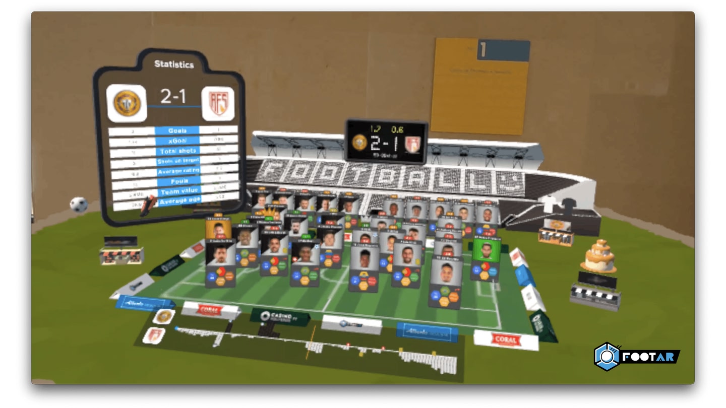 #3. FootAR - 3D Football & xGoal (Meta) De: FootAR